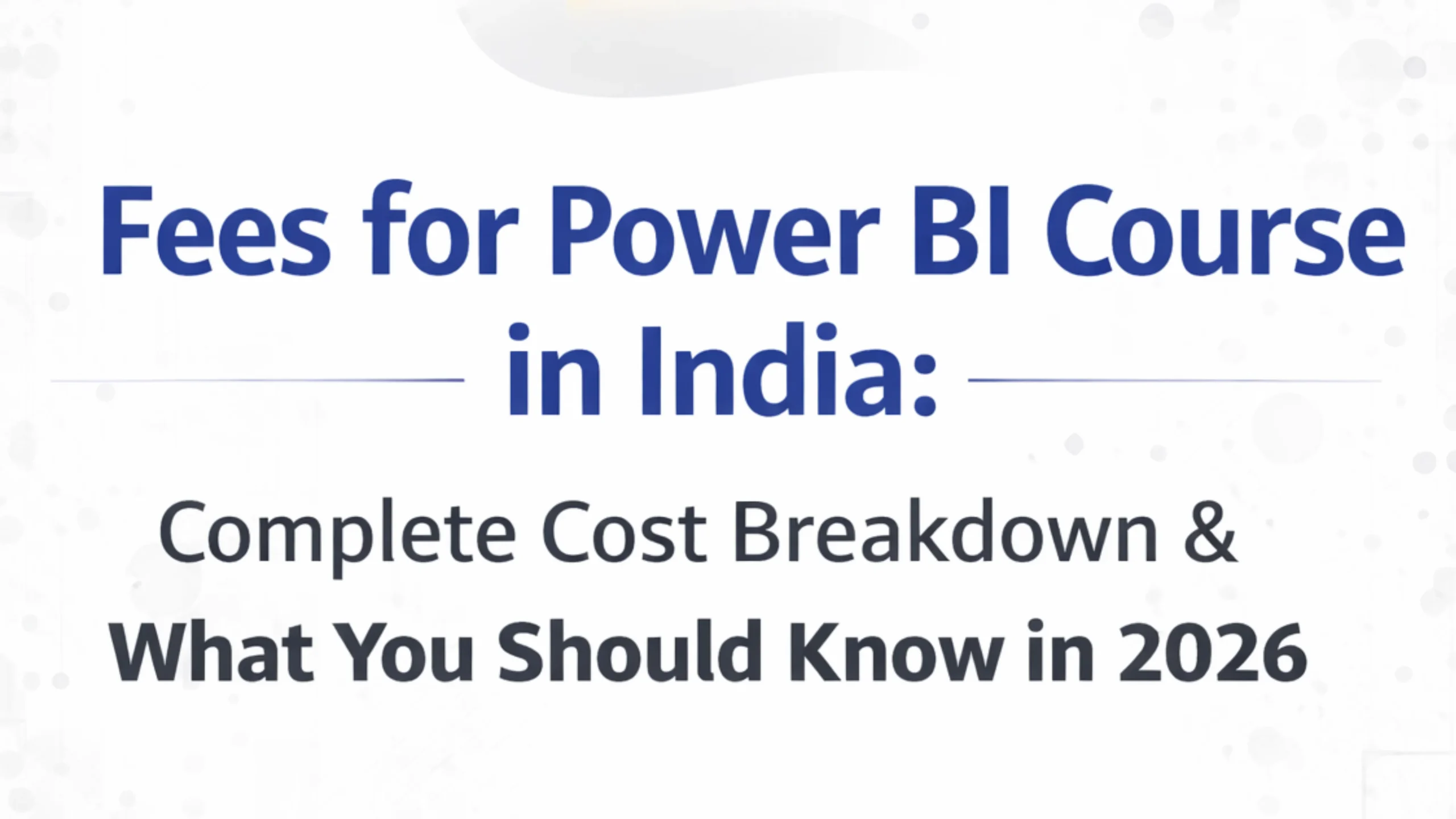 Fees For Power BI